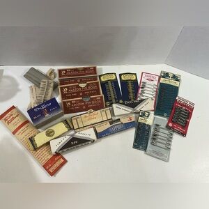 Large Vintage Lot of NOS Steel Pins and Safety Pins Clinton Amazon Damascus